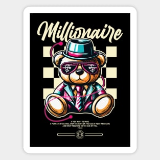 Millionaire Rich Bear Magnet